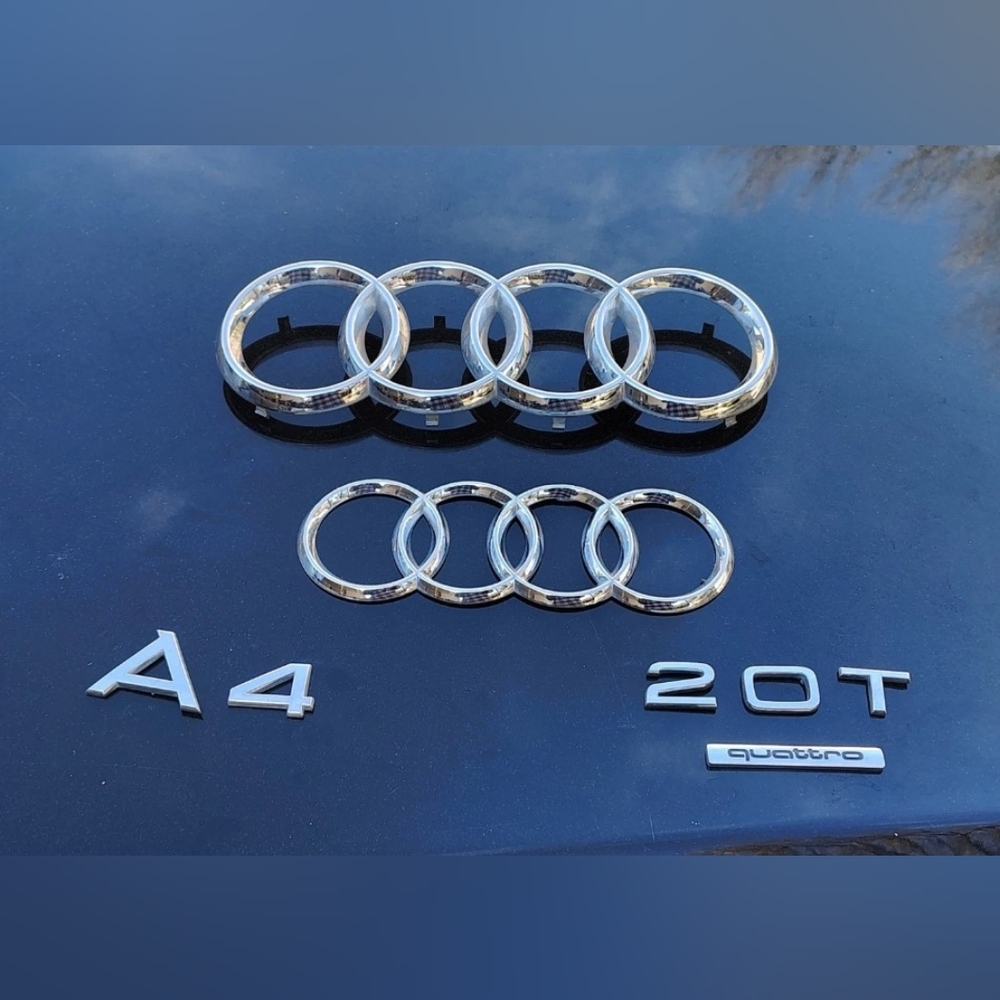 Audi A4 2 0T Quattro OEM emblems For Grill & Trunk 4th Gen 2009-2012